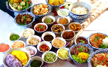 Authentic Thai Food on Songkran Day”
